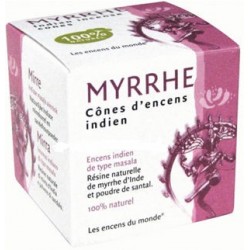 Cones Encens indien - Myrrhe - Les Encens du Monde