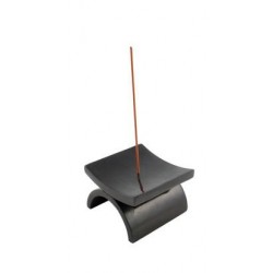 Porte-Encens Eko Noir - Design Épuré par Les Encens du Monde