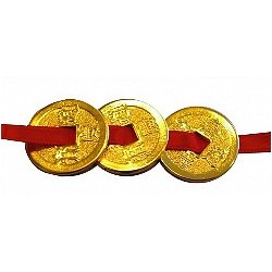 3 Pièces de Monnaies Dorées à l'Or Fin