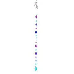 Mobile Feng Shui attrape-soleil en forme de losanges colorés suspendus