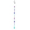 Mobile Feng Shui attrape-soleil en forme de losanges colorés suspendus