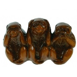 Secret du bonheur - Trois singes sages