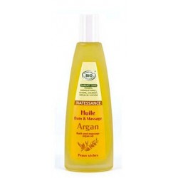 Huile bio à l'argan pour le bain et le massage - Natessance