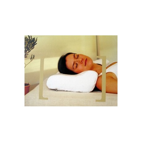 Oreiller ergonomique a mémoire de forme SISSEL Deluxe avec taie
