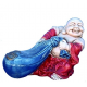 Statuette Bouddha Rieur multicolore symbole de chance et fortune Feng Shui