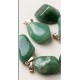 Detail de la pierre polie Aventurine verte pour pendentif
