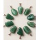 Pendentif en Aventurine verte naturelle reference 9038 lithotherapie
